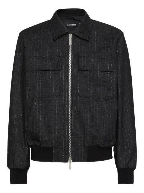 striped bomber jacket by DSQUARED2