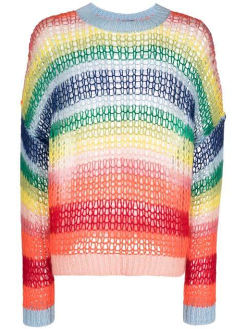 striped crew-neck jumper by DSQUARED2