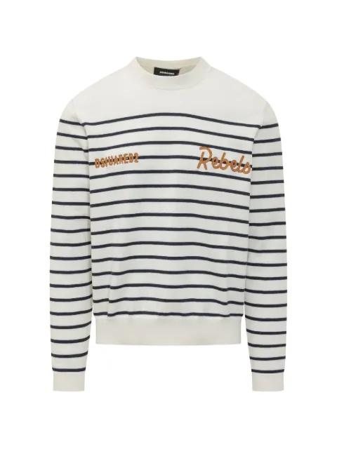striped knit sweater by DSQUARED2