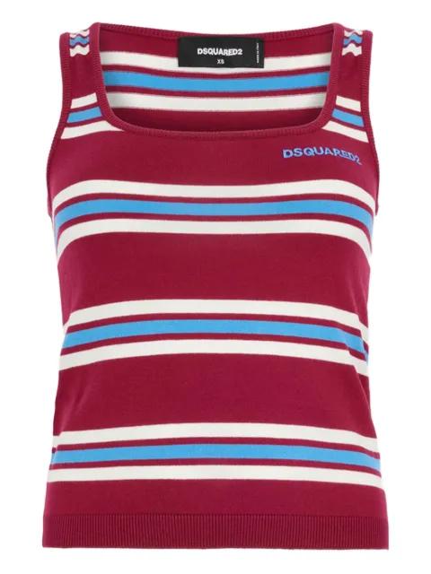 striped knit tank top by DSQUARED2