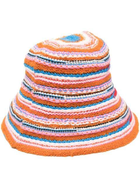 striped knited hat by DSQUARED2