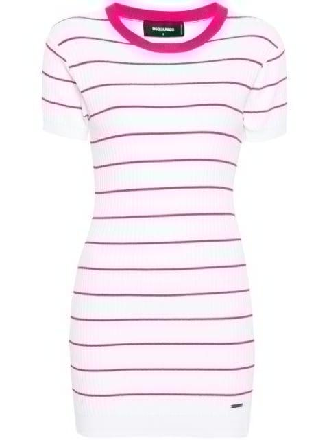 striped knitted dress by DSQUARED2