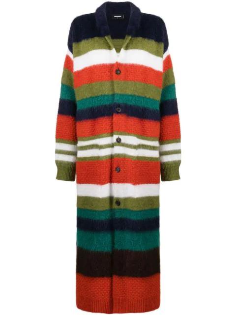 striped knitted maxi dress by DSQUARED2