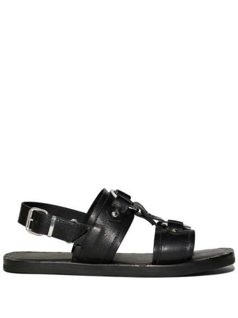 stud-detail calf-leather sandals by DSQUARED2