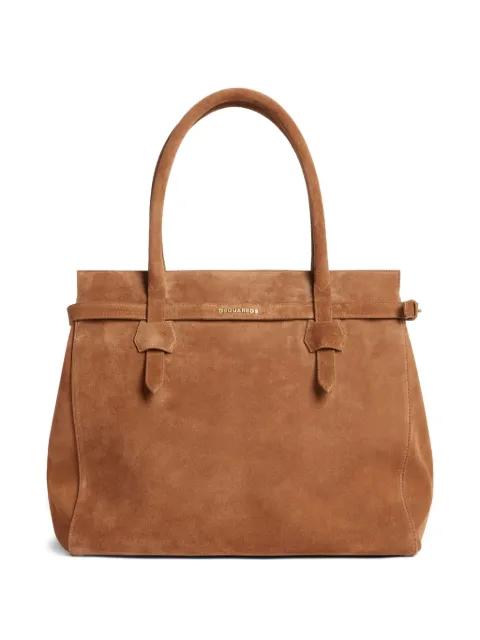 suede tote bag by DSQUARED2