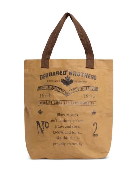text-print shopping bag by DSQUARED2