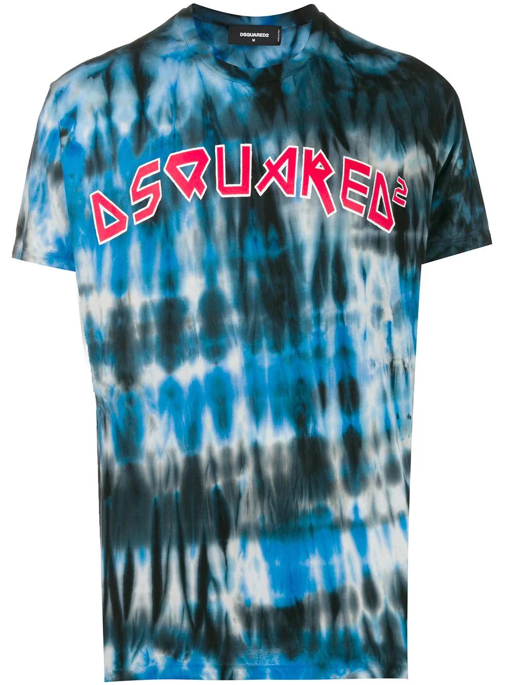 tie-dye logo print T-shirt by DSQUARED2