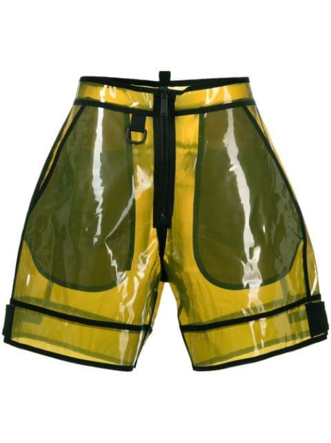 transparent-design shorts by DSQUARED2