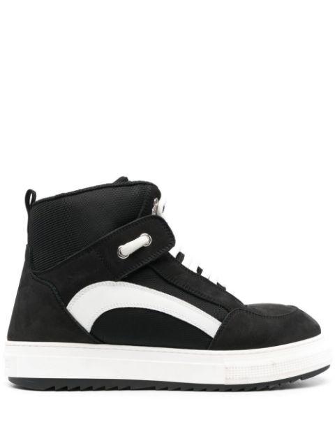 two-tone high-top sneakers by DSQUARED2