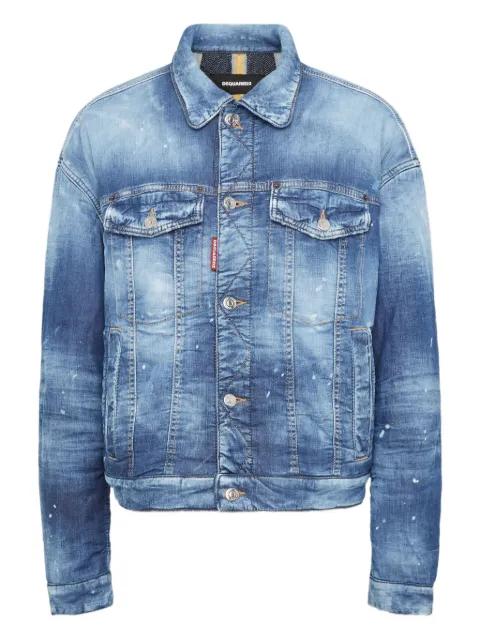 washed denim jacket by DSQUARED2