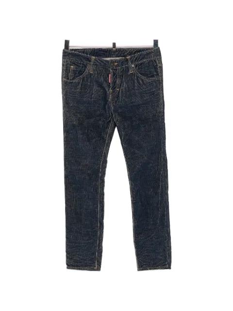 whiskered logo-tag jeans by DSQUARED2