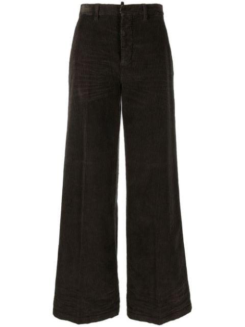wide-leg corduroy trousers by DSQUARED2