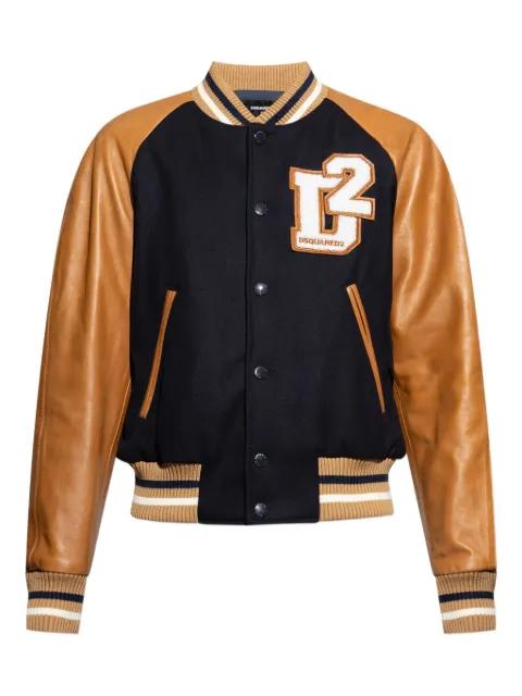wool-blend bomber jacket by DSQUARED2