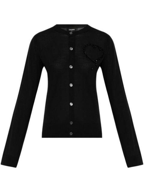 wool cardigan by DSQUARED2