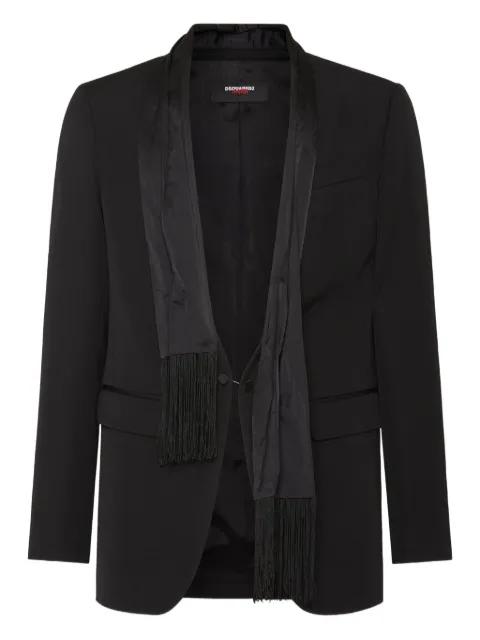 x Magliano attached-scarf blazer by DSQUARED2