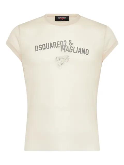 x Magliano sheer T-shirt by DSQUARED2