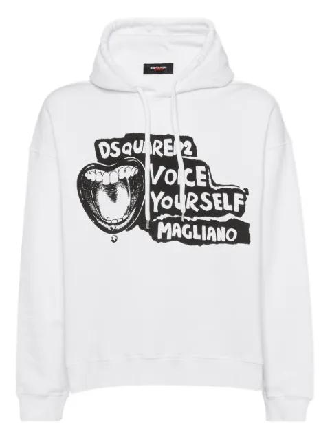x Magliano slogan-print hoodie by DSQUARED2