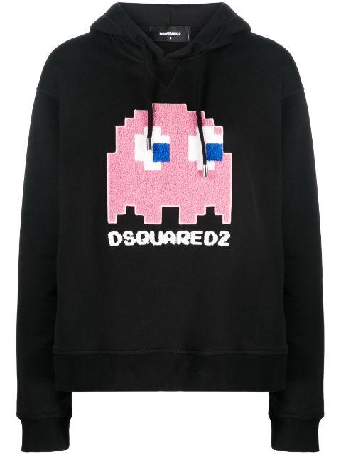 x Pac-Man Cool cotton hoodie by DSQUARED2