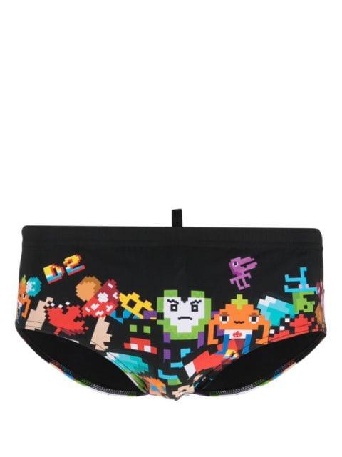 x Pac-Man logo-print briefs by DSQUARED2