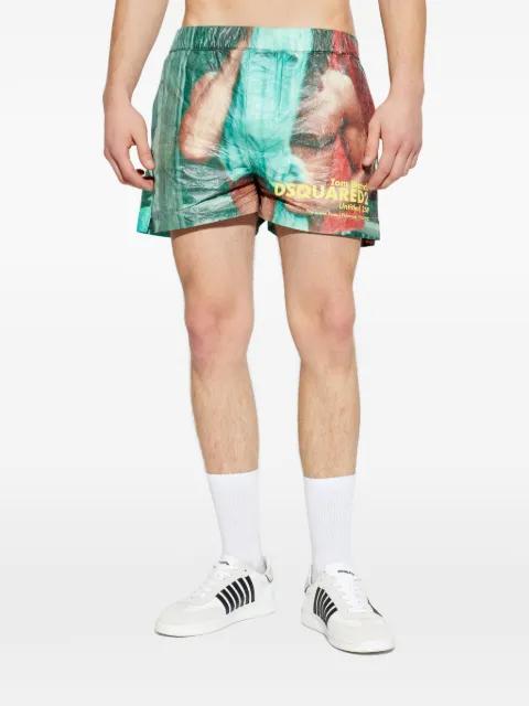 x Tom Bianchi graphic-print swim shorts by DSQUARED2