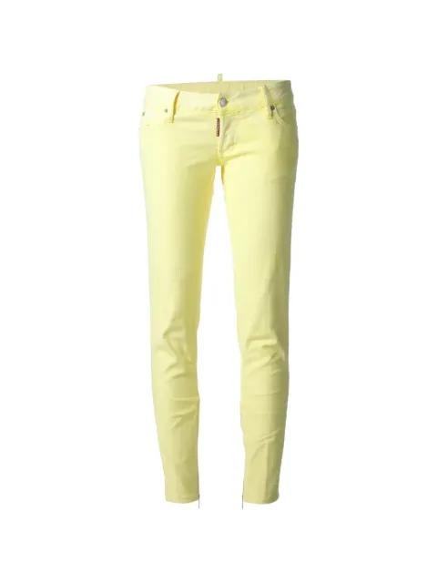 zip-detail skinny jeans by DSQUARED2