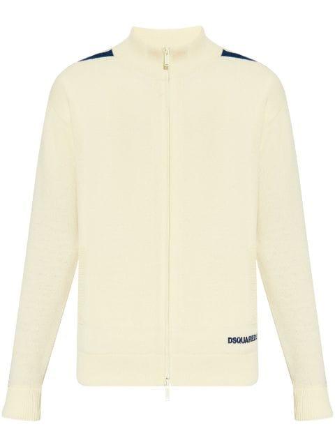 zip-up sweatshirt by DSQUARED2