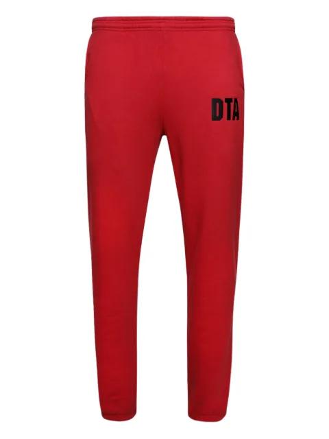 embroidered-logo trousers by DTA