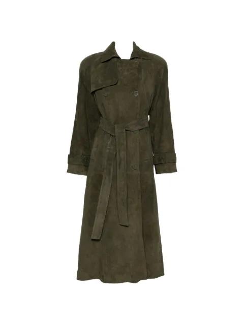 Corrin double-breasted trench coat by DUCIE