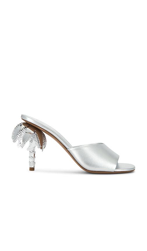 Duha Palmira Mule in Metallic Silver by DUHA