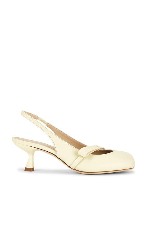 Duha Valentina Slingback Pump in Yellow by DUHA