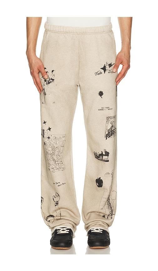 Duke + Dexter NY Sketch Sweatpants in Cream by DUKE + DEXTER