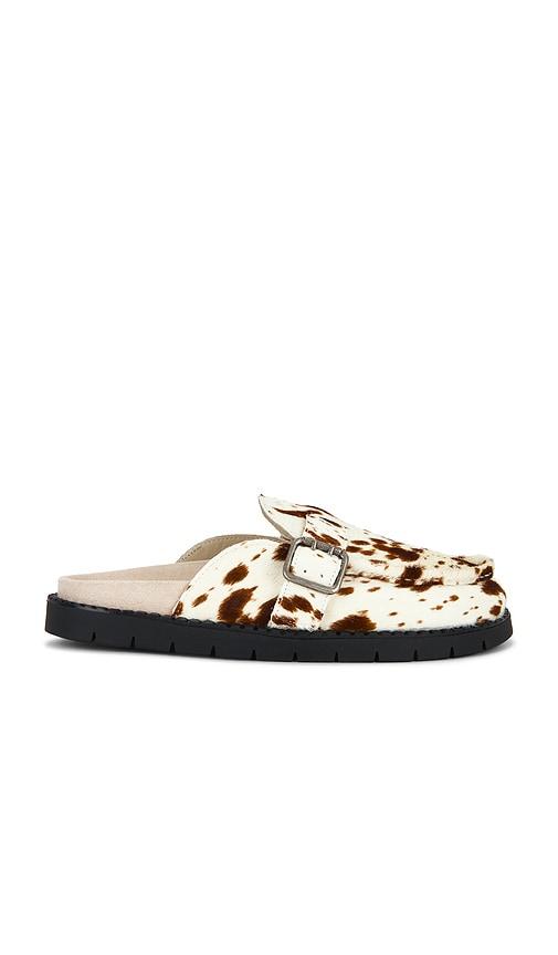 Duke + Dexter Winston Brown Cow Mule in Brown by DUKE + DEXTER