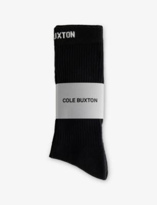 Brand-Print Cotton-Blend Socks by DUKE&DEXTER