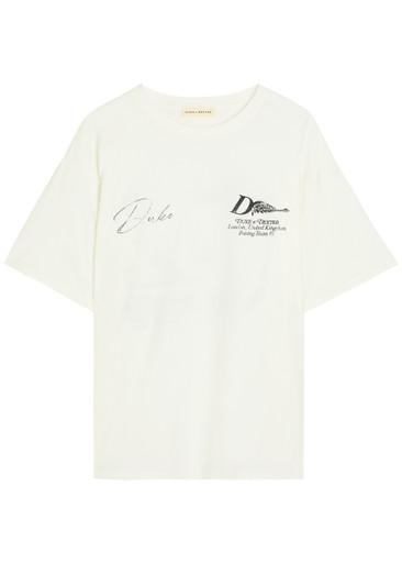 DR3 Helmet printed cotton T-shirt by DUKE&DEXTER