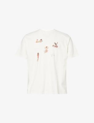 Pin Up Short-Sleeves Cotton-Jersey T-Shirt by DUKE&DEXTER