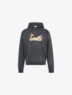 Pin Up Washed Cotton-Jersey Hoodie by DUKE&DEXTER