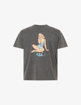 Pin Up Washed Cotton-Jersey T-Shirt by DUKE&DEXTER
