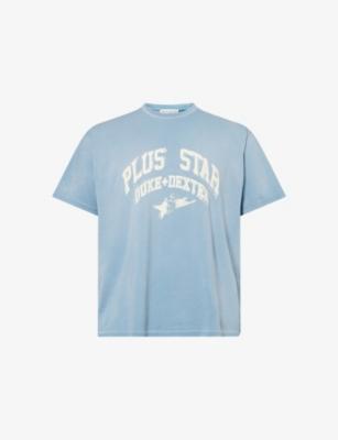 Plus Star Vintage Crewneck Cotton-Jersey T-Shirt by DUKE&DEXTER