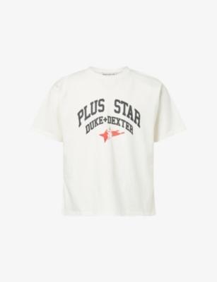 Plus Star Vintage Crewneck Cotton-Jersey T-Shirt by DUKE&DEXTER