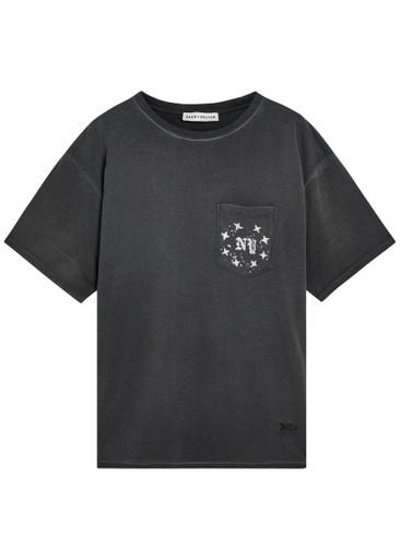Pocket Washed printed cotton T-shirt by DUKE&DEXTER