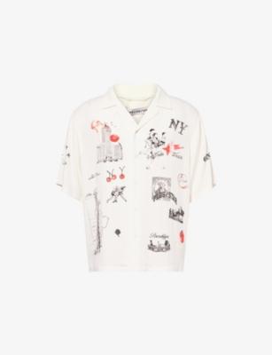 Sketch Vintage Short-Sleeves Woven Shirt by DUKE&DEXTER