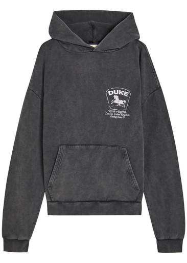 Sponsors printed cotton sweatshirt by DUKE&DEXTER