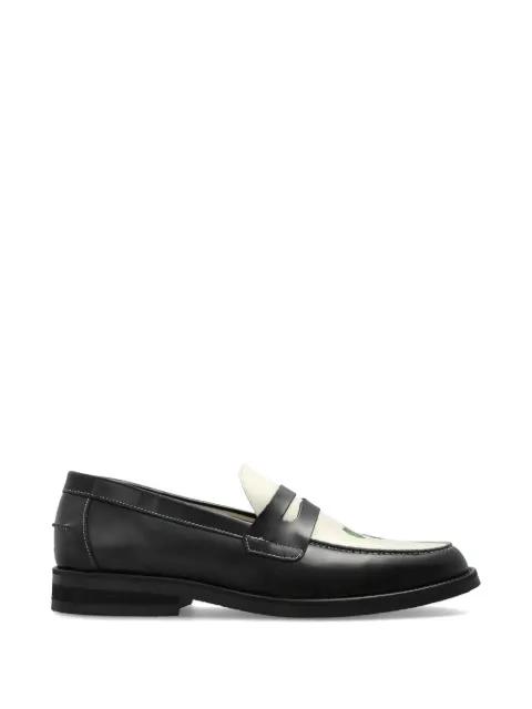 Wilde clover-print leather loafers by DUKE&DEXTER