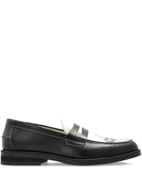 Wilde snake-print loafers by DUKE&DEXTER