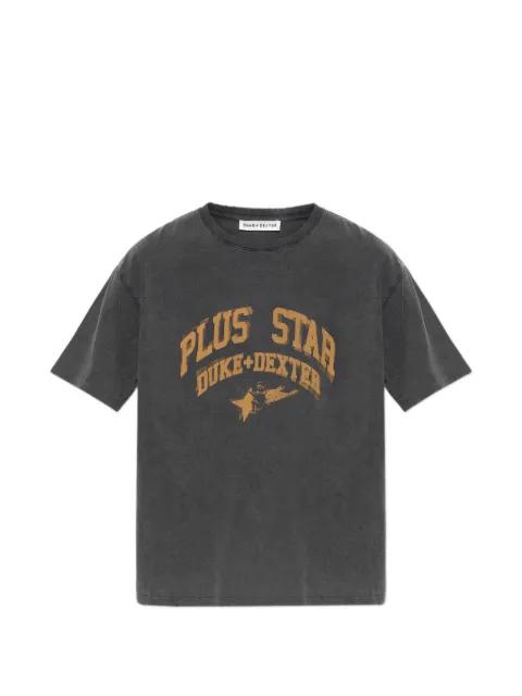 logo-print distressed T-shirt by DUKE&DEXTER