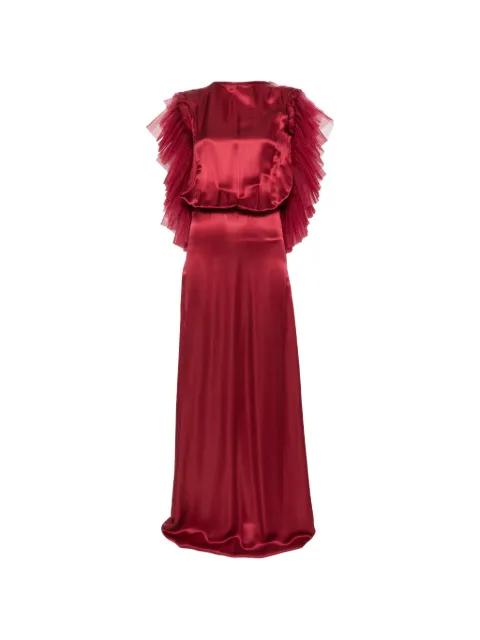 Mariposa ruffled gown by DUNESI