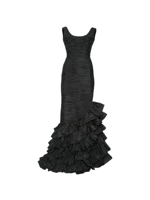 Serafina ruffled gown by DUNESI