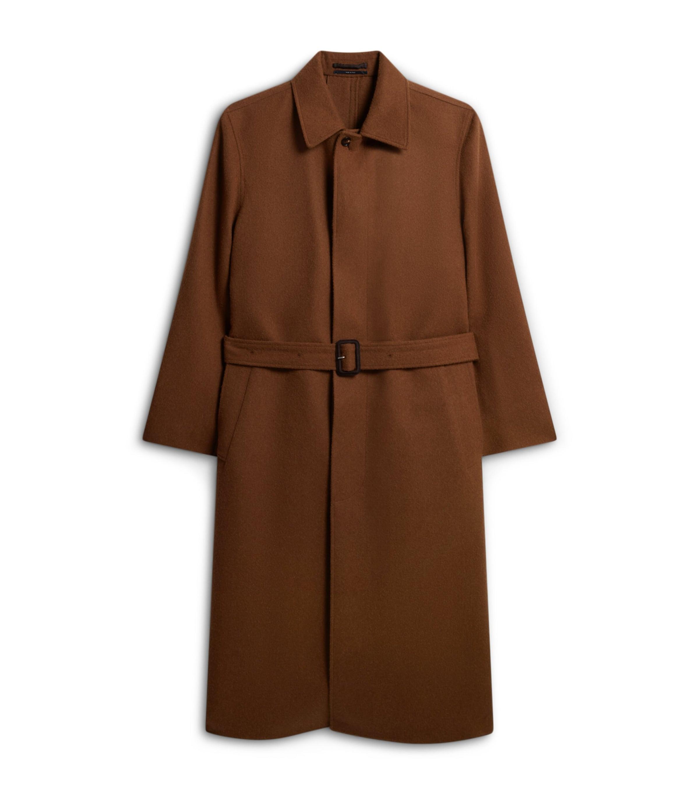 Dunhill Camel Balmacaan Coat by DUNHILL