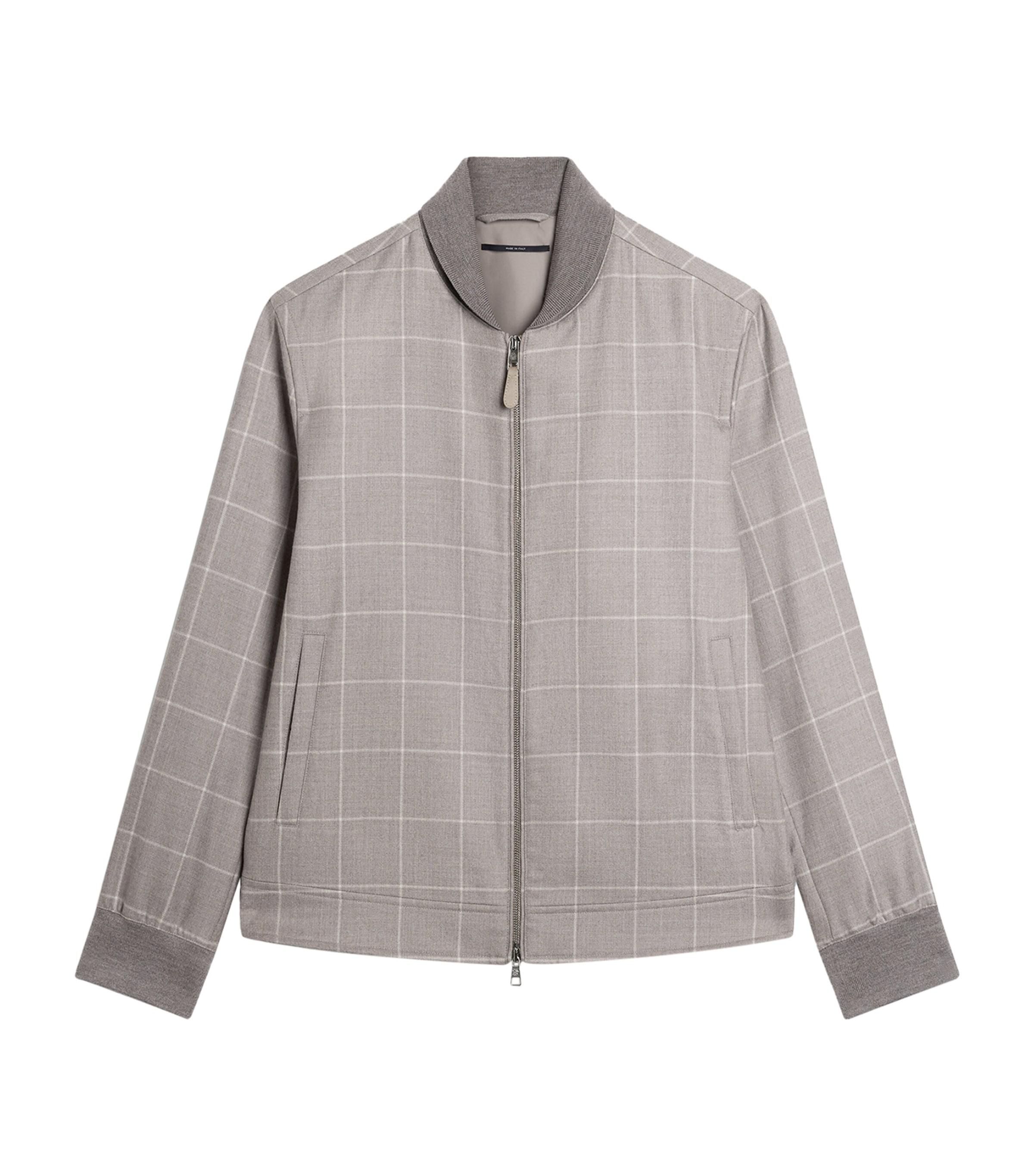 Dunhill Cashmere Check Print Athluxury Jacket by DUNHILL