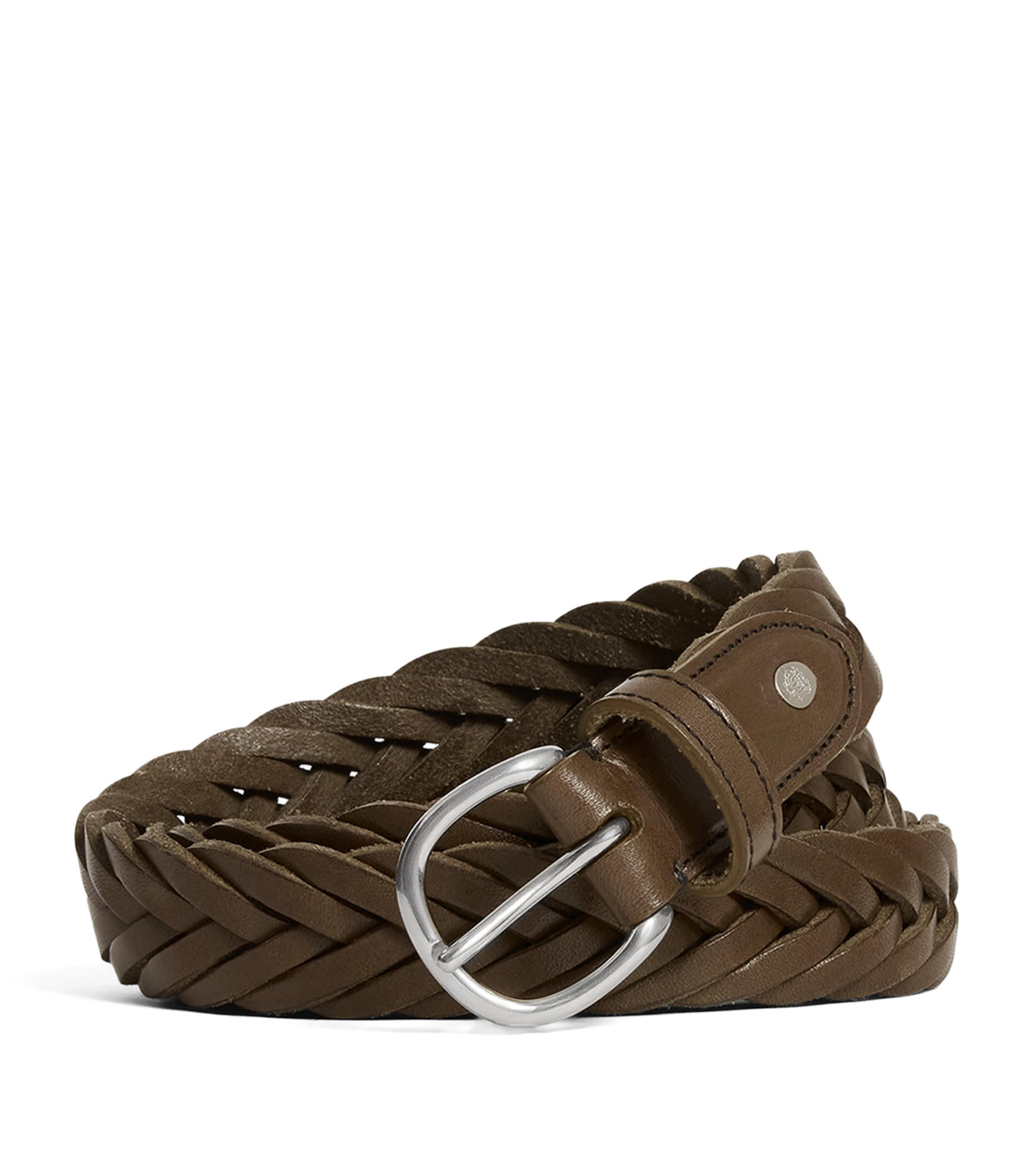 Dunhill Leather Woven Belt by DUNHILL